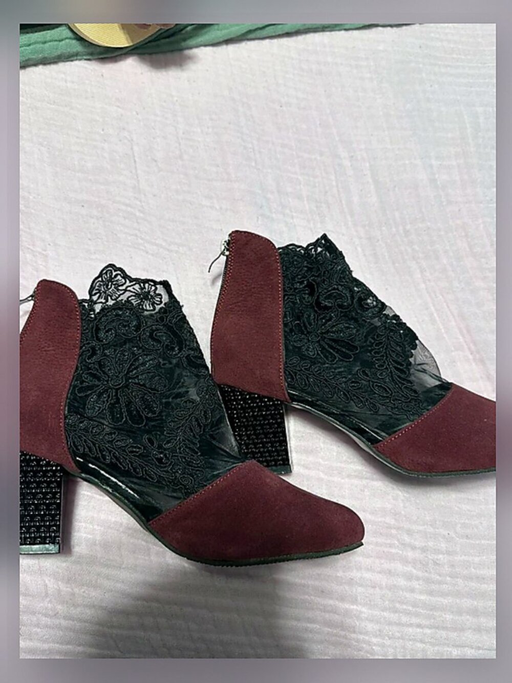 Women’s lace booties size 9